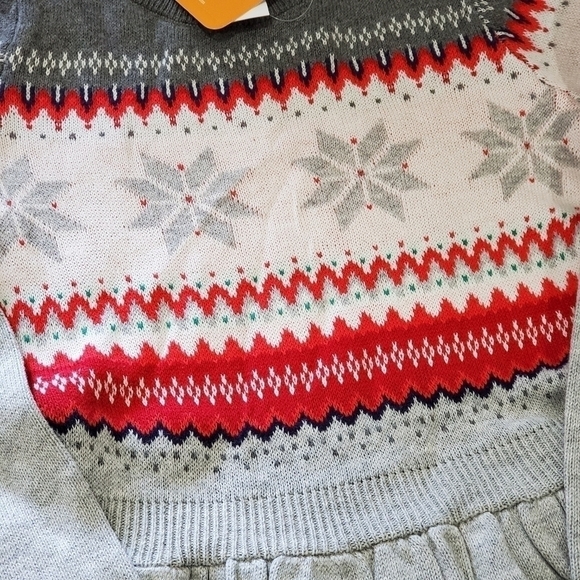 Gymboree Christmas Holiday Snowflake Sweater Dress NWT - Picture 3 of 4